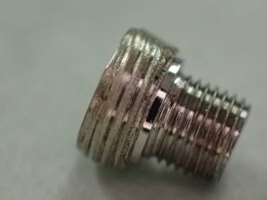 作業終了後に、交換したチューブを洗浄しました。